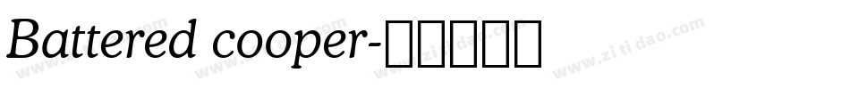 Battered cooper字体转换